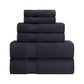 Zero-Twist Smart-Dry Absorbent Cotton Plush 6-Piece Towel Set FredCo
