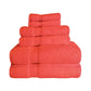 Zero-Twist Smart-Dry Absorbent Cotton Plush 6-Piece Towel Set FredCo