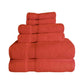 Zero-Twist Smart-Dry Absorbent Cotton Plush 6-Piece Towel Set FredCo