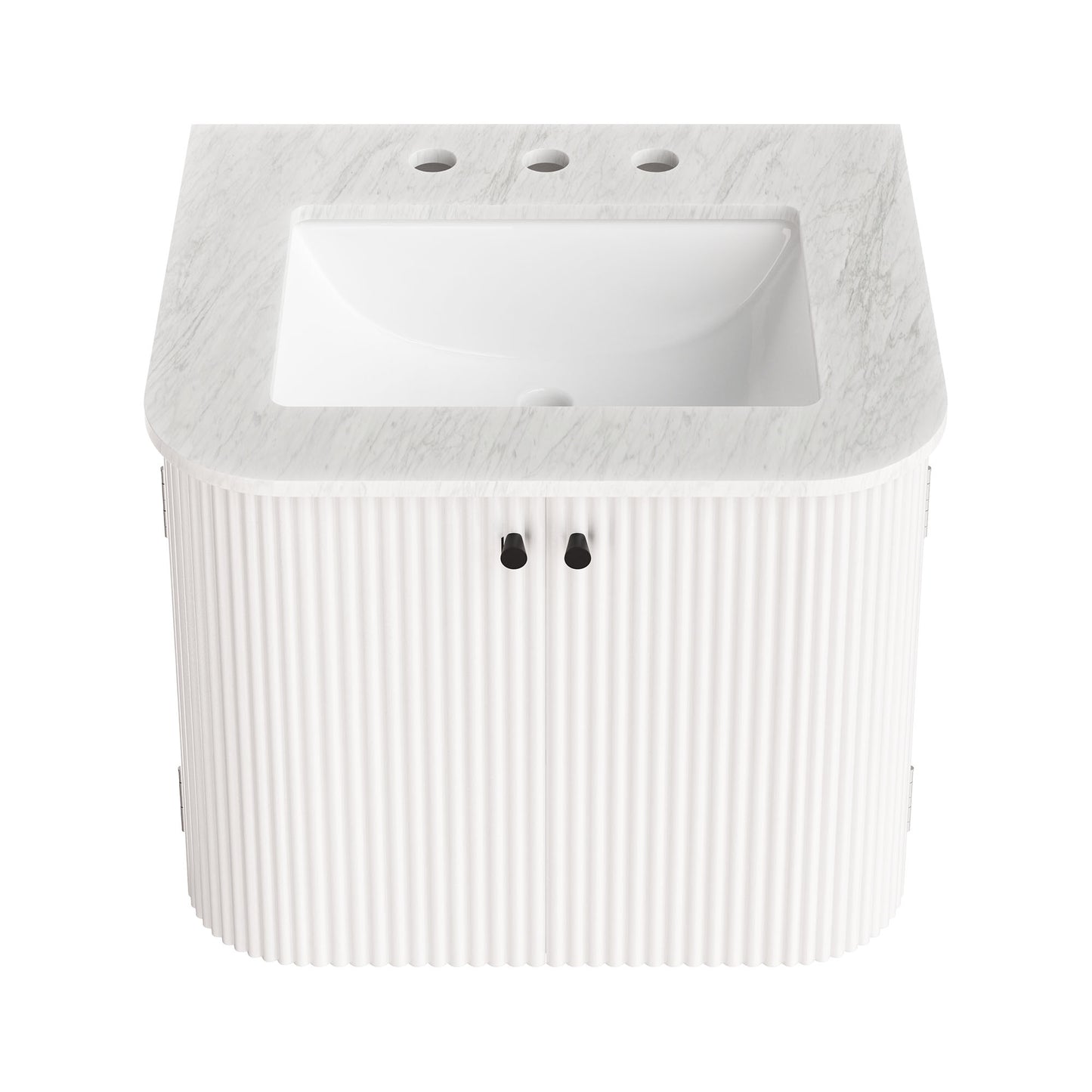 Zia 24" Wall-Mount Bathroom Vanity with Marble Sink by Modway EEI-7162 FredCo