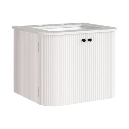 Zia 24" Wall-Mount Bathroom Vanity with Marble Sink by Modway EEI-7162 FredCo