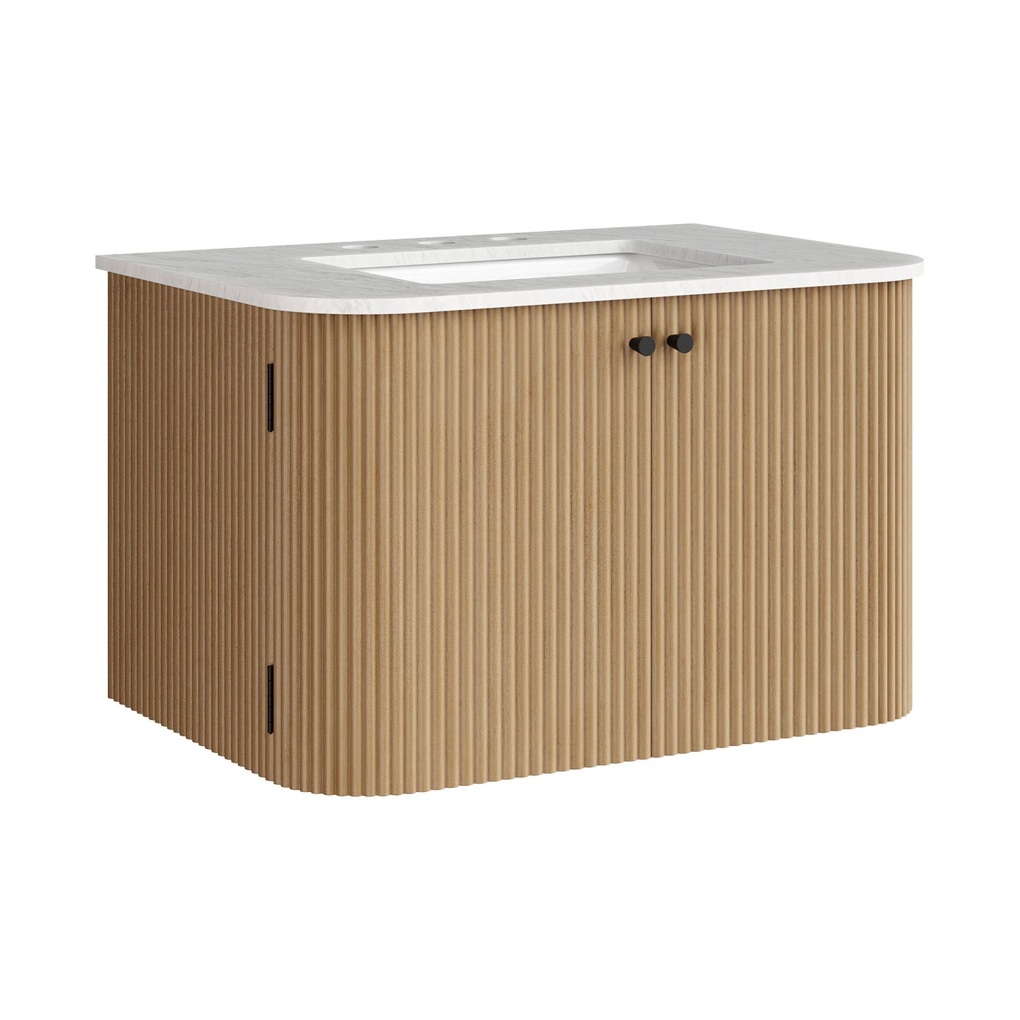 Zia 30" Wall-Mount Bathroom Vanity with Marble Sink by Modway EEI-7208 FredCo
