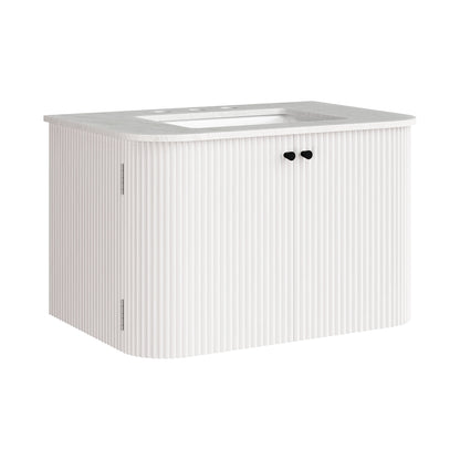Zia 30" Wall-Mount Bathroom Vanity with Marble Sink by Modway EEI-7208 FredCo
