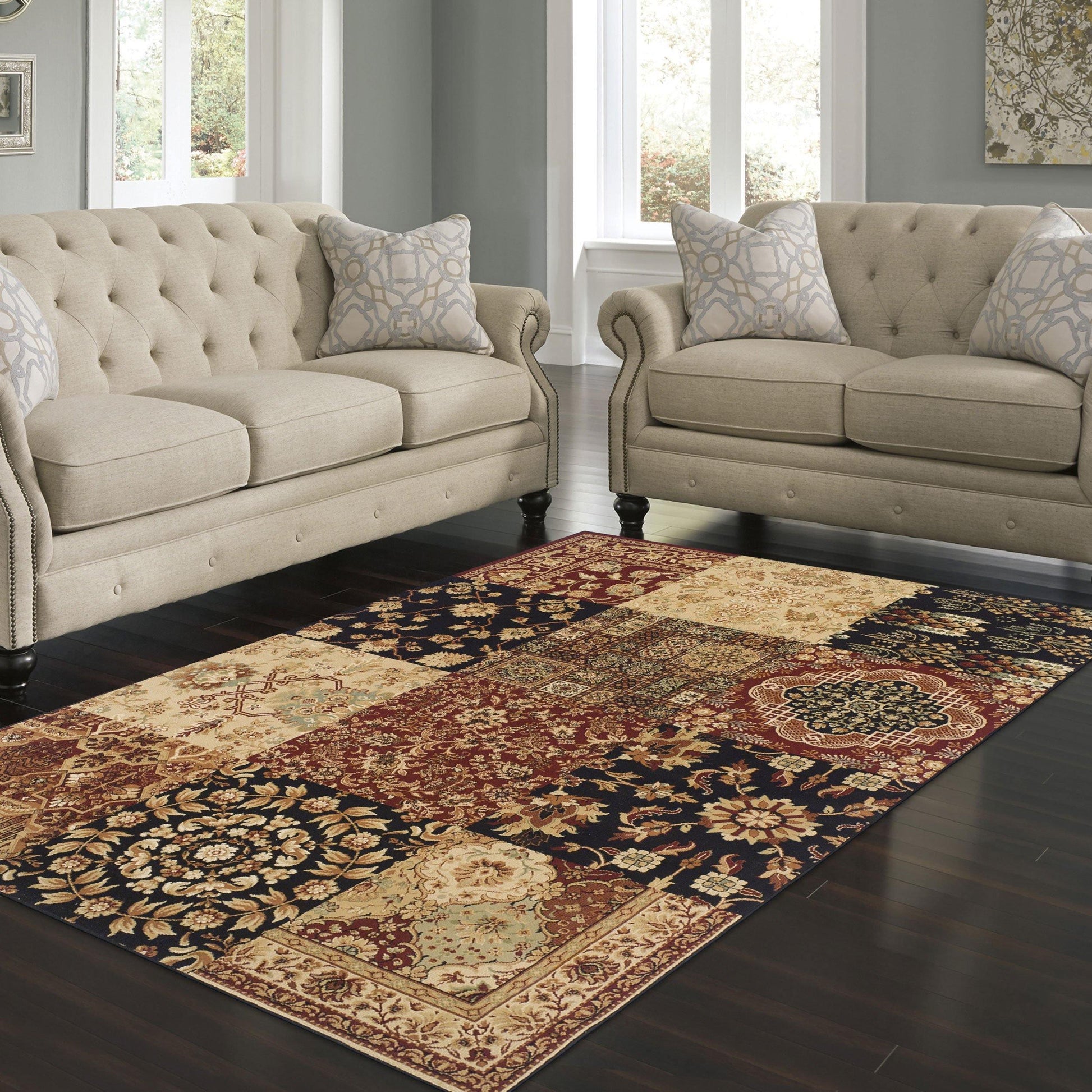Zingara Oriental Bohemian Patchwork Rug FredCo