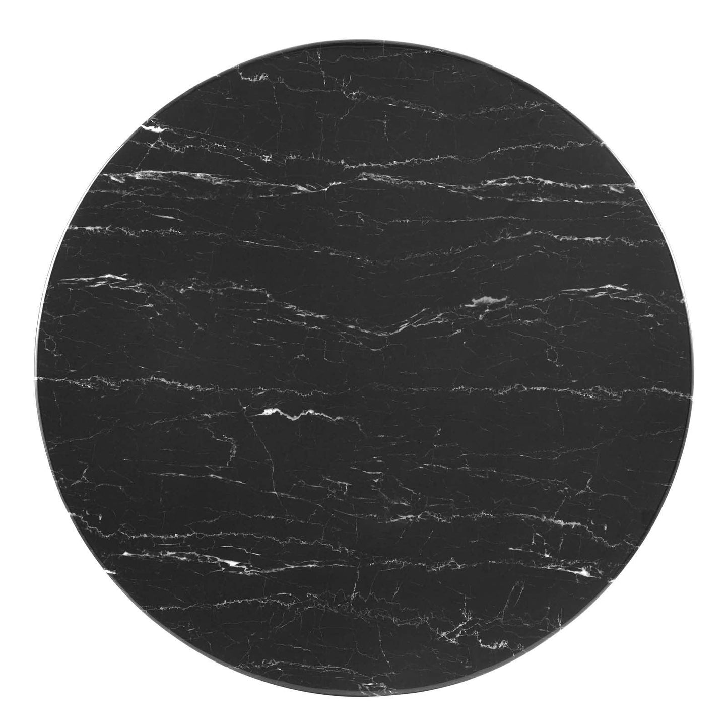 Zinque 28" Artificial Marble Dining Table, EEI-5131 FredCo