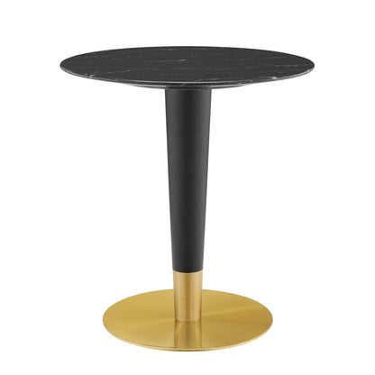 Zinque 28" Artificial Marble Dining Table, EEI-5131 FredCo
