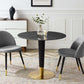 Zinque 36" Artificial Marble Dining Table, EEI-5132 FredCo