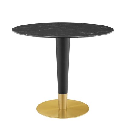 Zinque 36" Artificial Marble Dining Table, EEI-5132 FredCo