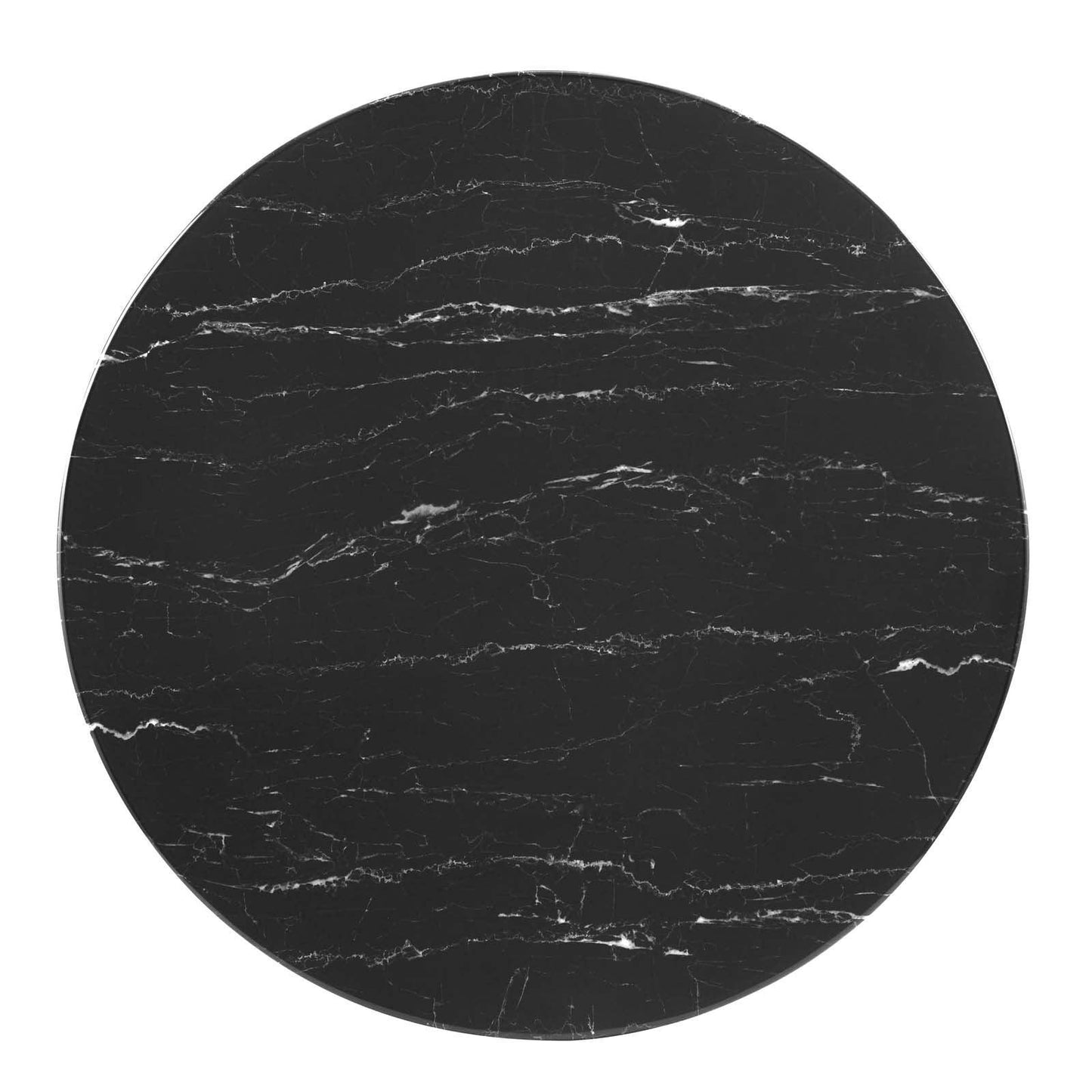 Zinque 36" Artificial Marble Dining Table, EEI-5132 FredCo