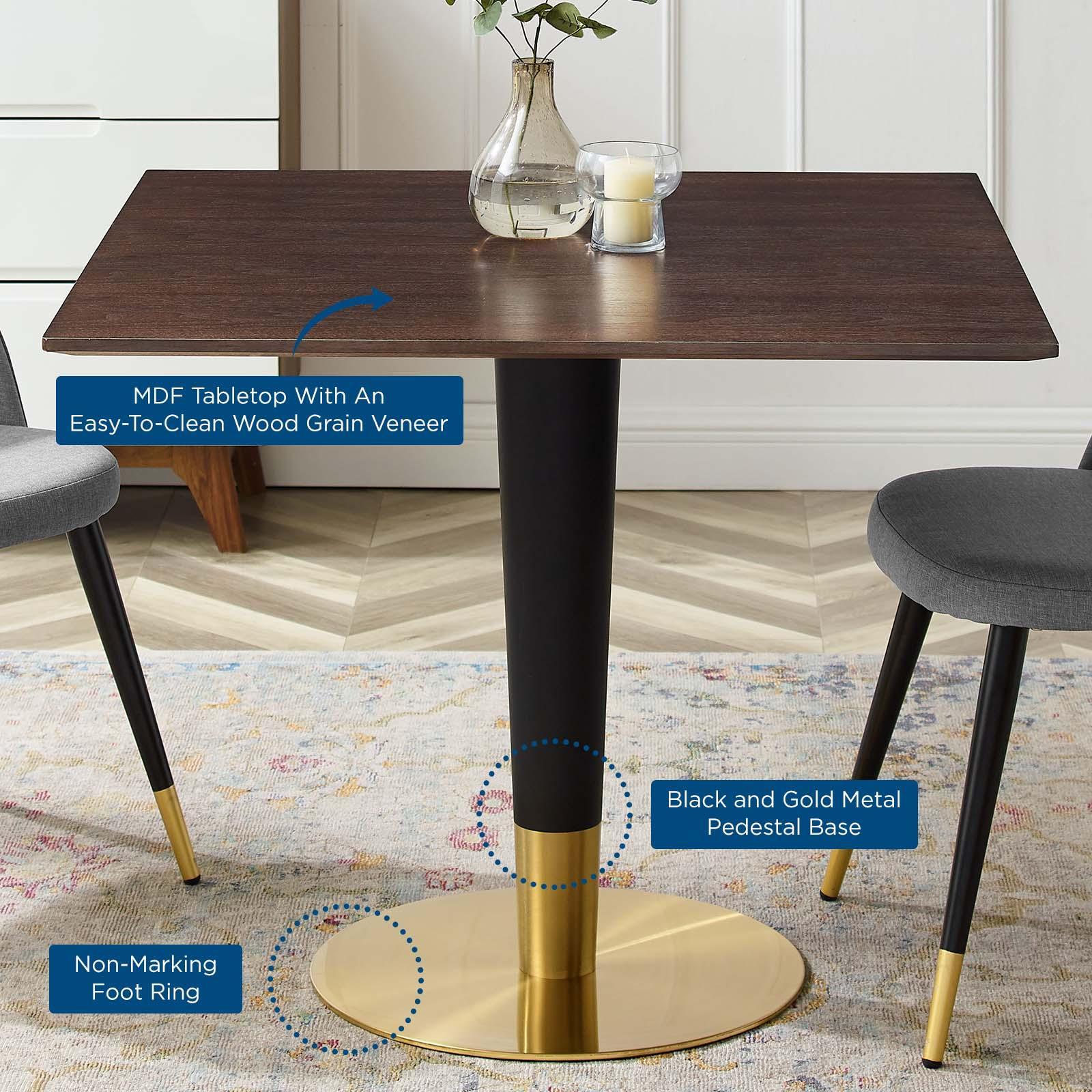 Zinque 36" Square Dining Table, EEI-5127 FredCo