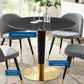 Zinque 40" Artificial Marble Dining Table, EEI-5148 FredCo