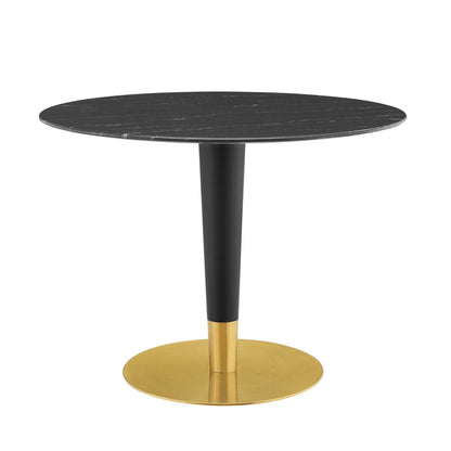 Zinque 40" Artificial Marble Dining Table, EEI-5148 FredCo