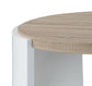 Zoma Oak & White High Gloss Finish Coffee Table FredCo