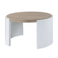 Zoma Oak & White High Gloss Finish Coffee Table FredCo