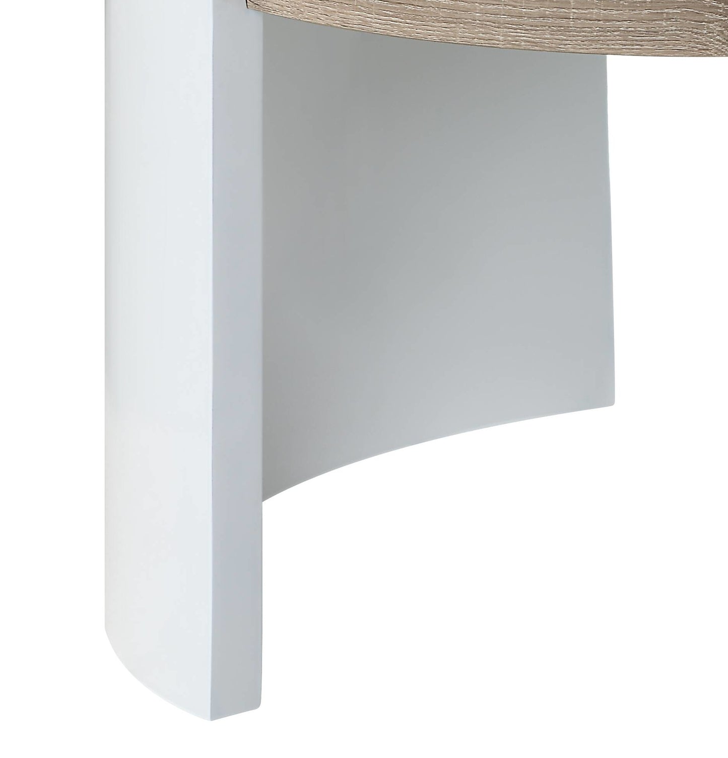 Zoma Oak & White High Gloss Finish Coffee Table FredCo