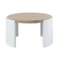 Zoma Oak & White High Gloss Finish Coffee Table FredCo