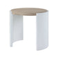 Zoma Oak & White High Gloss Finish End Table FredCo