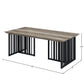 Zudora Antique Oak & Black Finish Coffee Table FredCo
