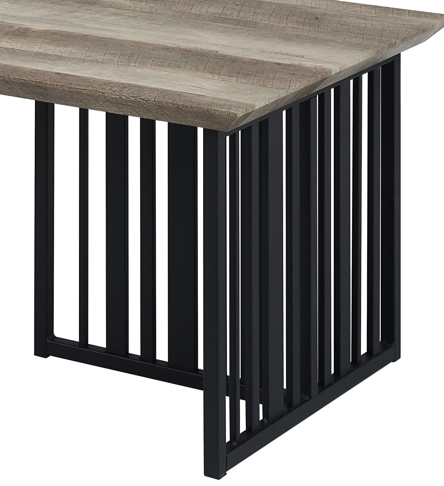 Zudora Antique Oak & Black Finish Coffee Table FredCo