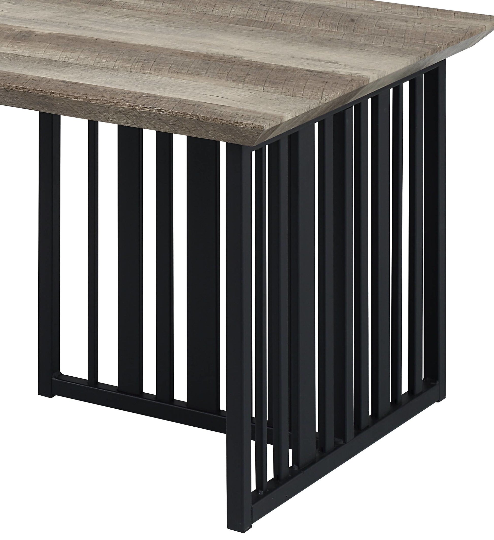 Zudora Antique Oak & Black Finish Coffee Table FredCo