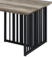 Zudora Antique Oak & Black Finish Coffee Table FredCo