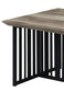 Zudora Antique Oak & Black Finish Coffee Table FredCo