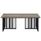 Zudora Antique Oak & Black Finish Coffee Table FredCo
