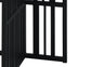 Zudora Antique Oak & Black Finish End Table FredCo