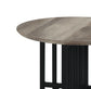 Zudora Antique Oak & Black Finish End Table FredCo