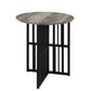 Zudora Antique Oak & Black Finish End Table FredCo