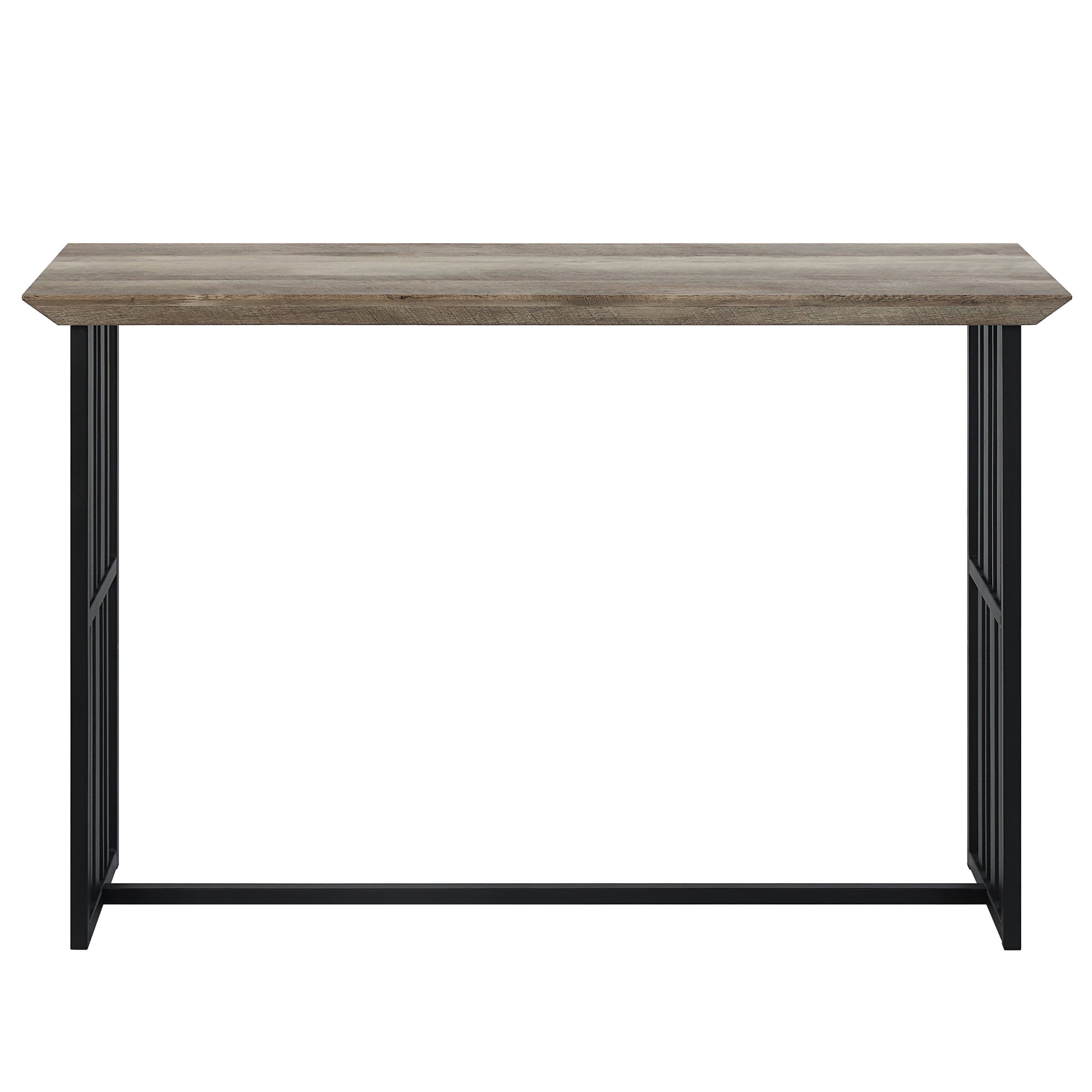 Zudora Antique Oak & Black Finish Sofa Table FredCo