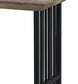 Zudora Antique Oak & Black Finish Sofa Table FredCo