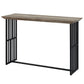 Zudora Antique Oak & Black Finish Sofa Table FredCo