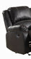 Zuriel Black Synthetic Leather Recliner Chair FredCo
