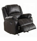 Zuriel Black Synthetic Leather Recliner Chair FredCo