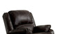 Zuriel Black Synthetic Leather Recliner Sofa FredCo