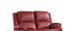 Zuriel Red Synthetic Leather Motion Loveseat FredCo