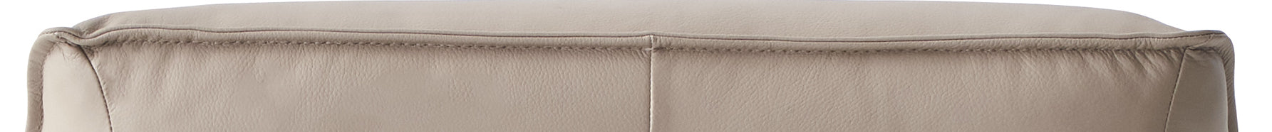 Zusa Khaki Top Grain Leather Accent Chair & Ottoman FredCo