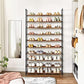 10-Tier Shoe Rack, 50 Pairs, Brown FredCo