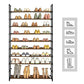 10-Tier Shoe Rack, 50 Pairs, Brown FredCo