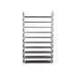 10 Tiers Shoe Rack Dark Brown FredCo