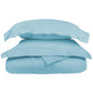 1000-Thread Count 100% Cotton Solid Duvet Cover and Pillow Sham Set FredCo