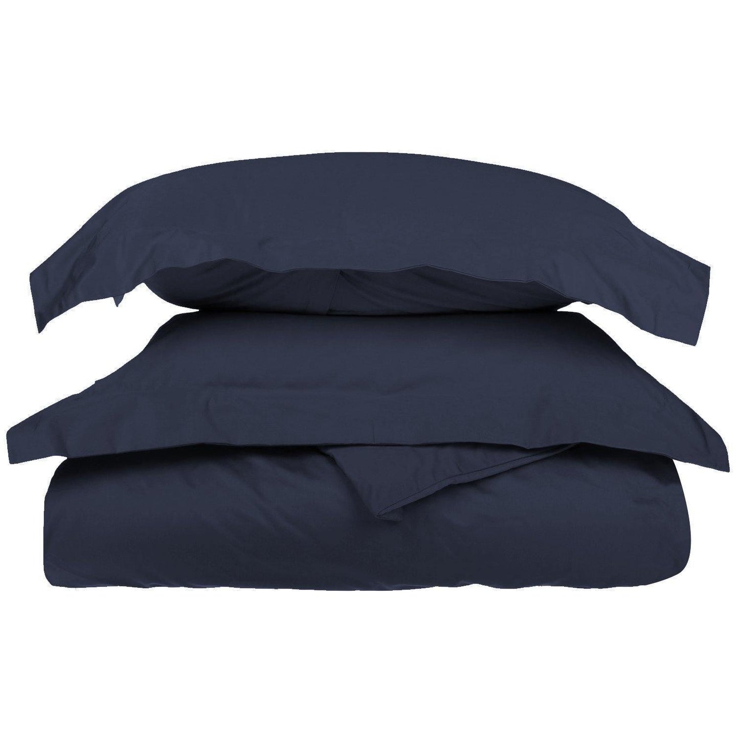 1000-Thread Count 100% Cotton Solid Duvet Cover and Pillow Sham Set FredCo