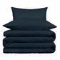 1000-Thread Count 100% Cotton Solid Duvet Cover and Pillow Sham Set FredCo