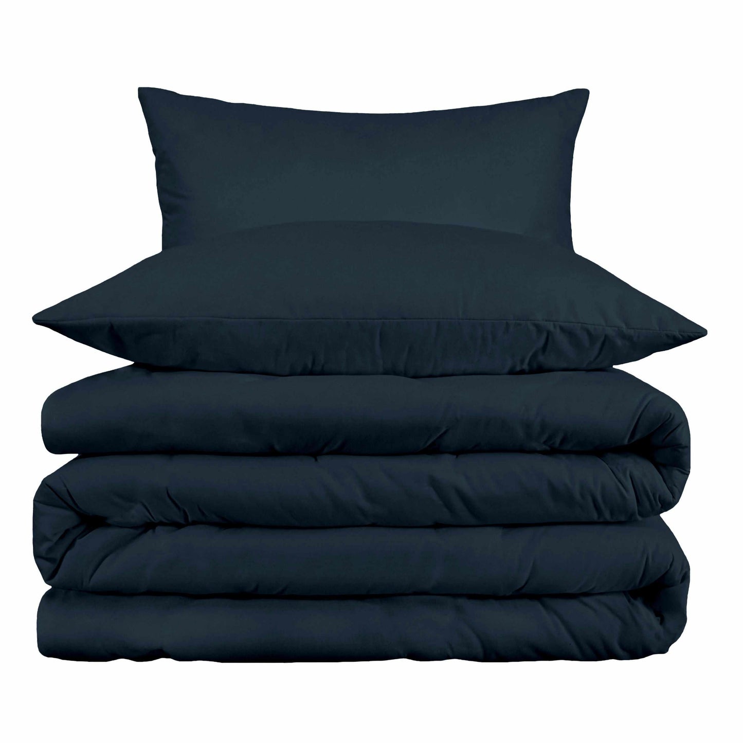 1000-Thread Count 100% Cotton Solid Duvet Cover and Pillow Sham Set FredCo