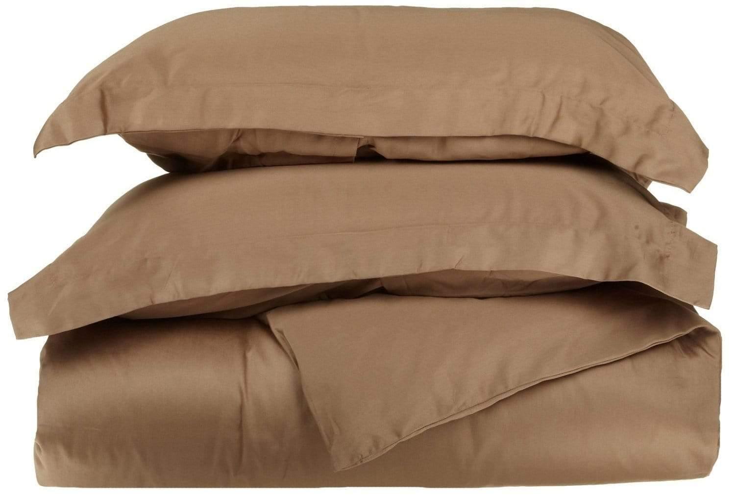 1000-Thread Count 100% Egyptian Cotton Classy Solid Duvet Cover Set FredCo