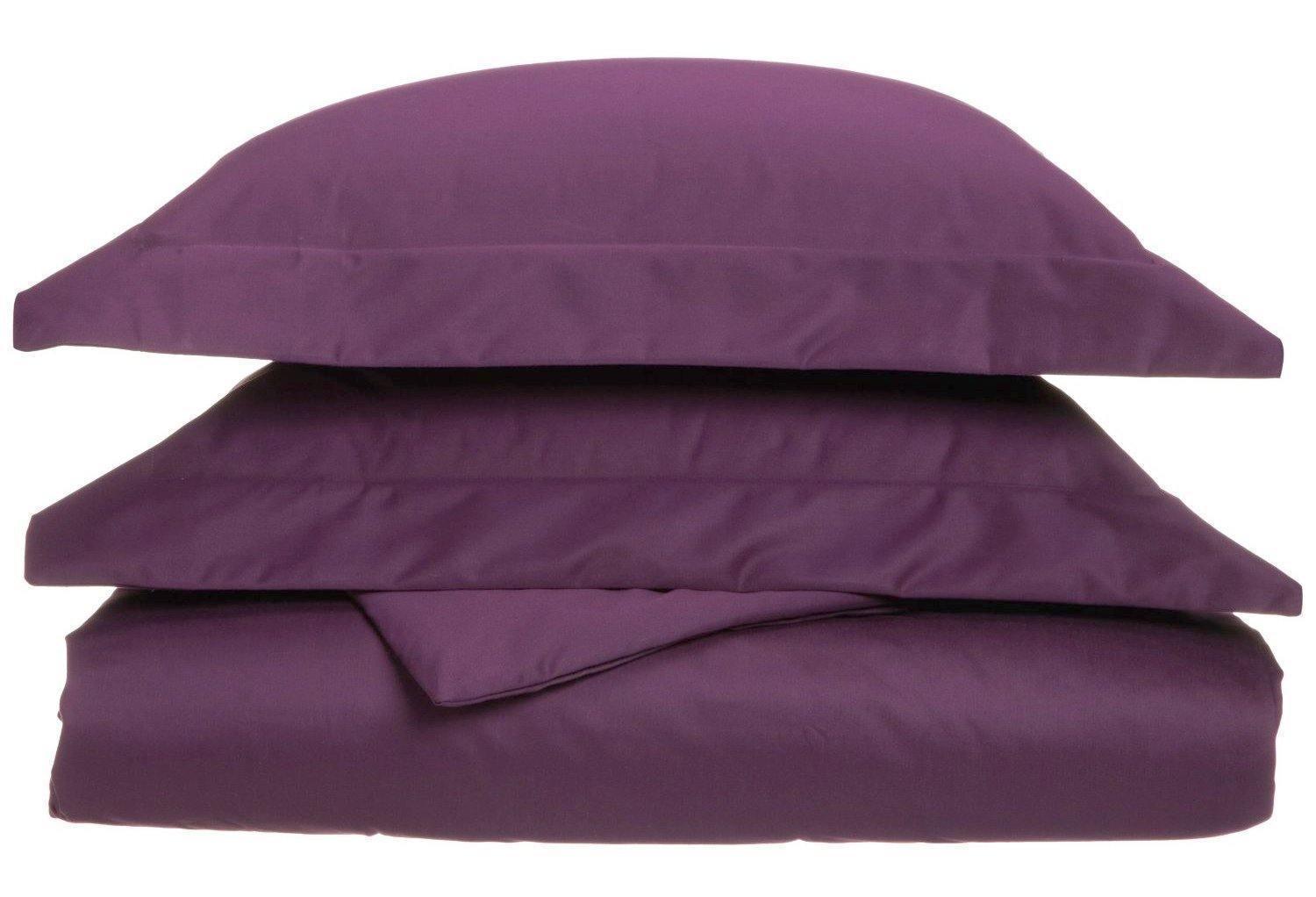 1000-Thread Count Cotton-Blend Wrinkle-Resistant Soft Duvet Cover Set FredCo