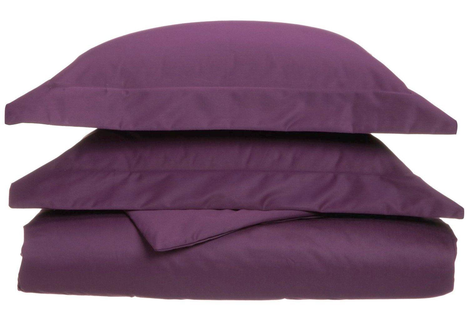 1000-Thread Count Cotton-Blend Wrinkle-Resistant Soft Duvet Cover Set FredCo