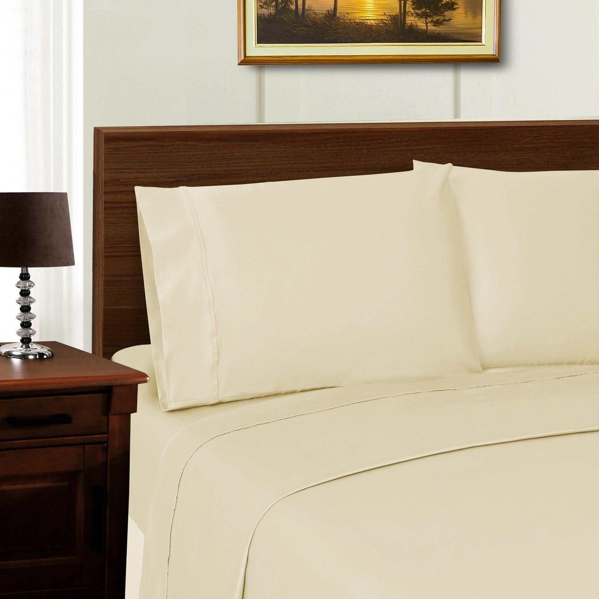 1000-Thread Count Tencel Polyester-Blend Plush Deep Pocket Sheet Set FredCo