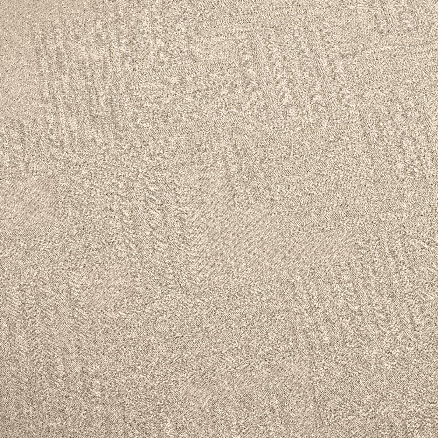 100% Cotton Geometric Fret Scalloped Bedspread Set FredCo